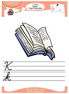 Çocuklar İçin K Sesi Çalışma Sayfaları 